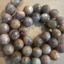 Load image into Gallery viewer, Golden gray gemstone beads (black sunstone)