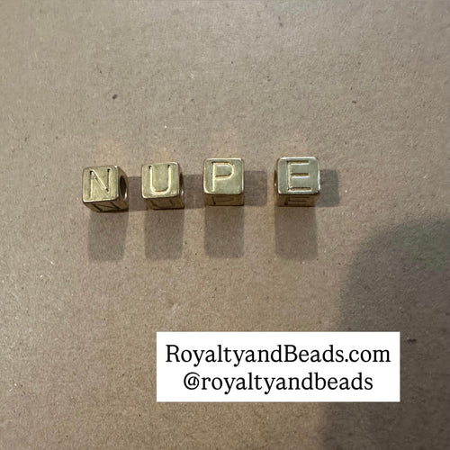 Gold NUPE letters.
