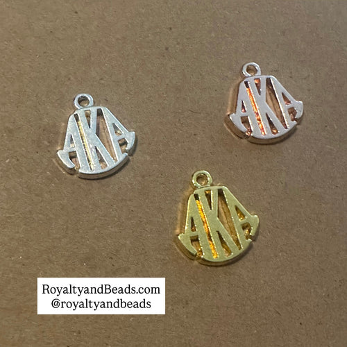 NEW AKA monogram charm