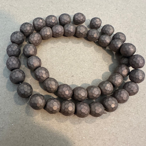 Matte copper beads 8mm