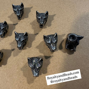 Wolf head charms