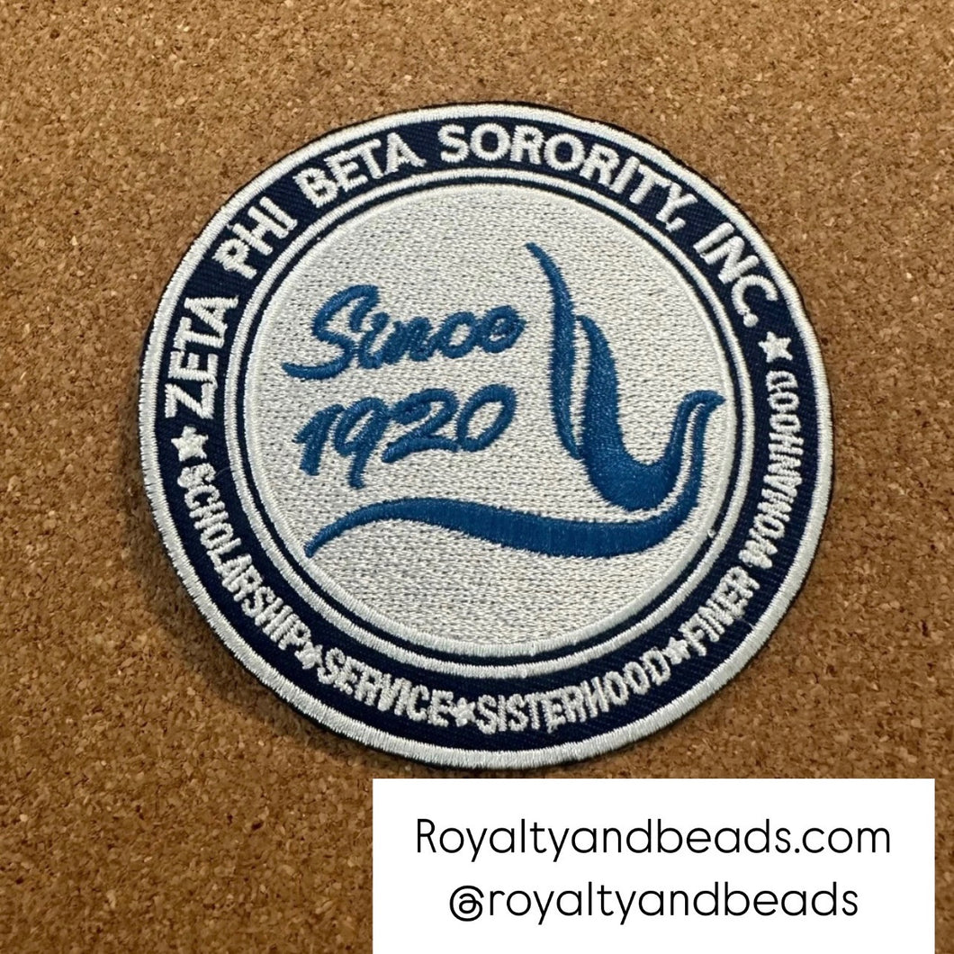Circle Zeta Phi Beta patch