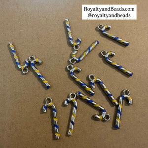 Blue cane charms.
