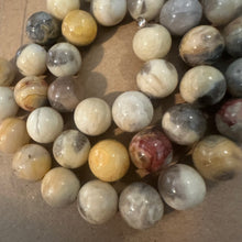 Load image into Gallery viewer, Yellow crazy agate beads