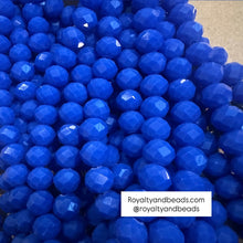 Load image into Gallery viewer, Blue rondelle beads