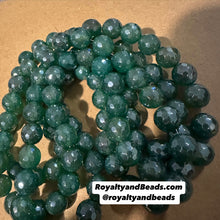Load image into Gallery viewer, Green agate beads