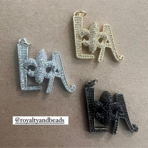 Louisiana pave charms.