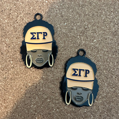 SGRho hat girl charm.