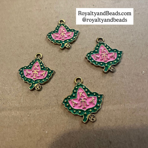 Gold ivy charms