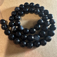 Load image into Gallery viewer, Black agate beads 8mm