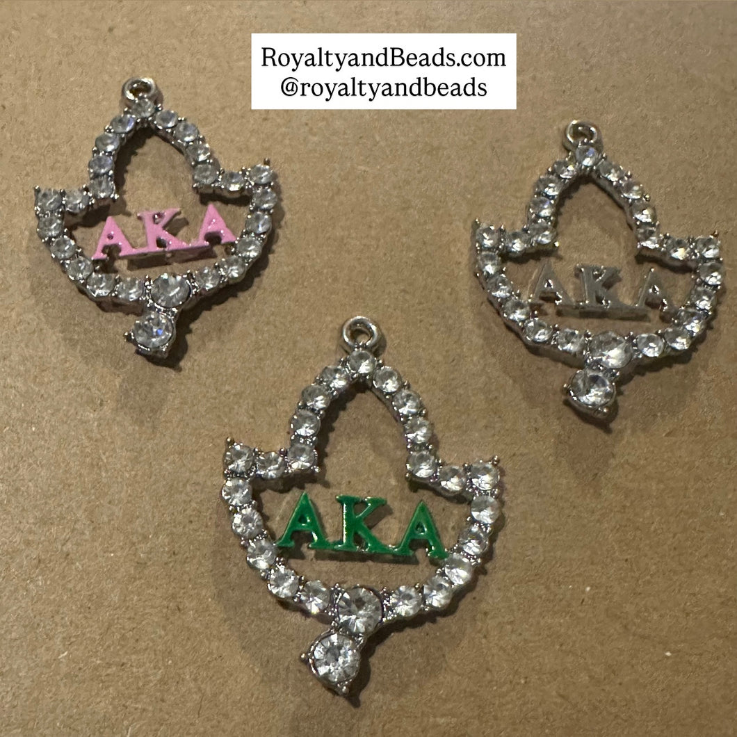 Silver ivy charms