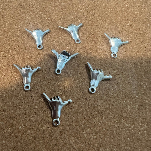 Silver Alpha Hand charm.