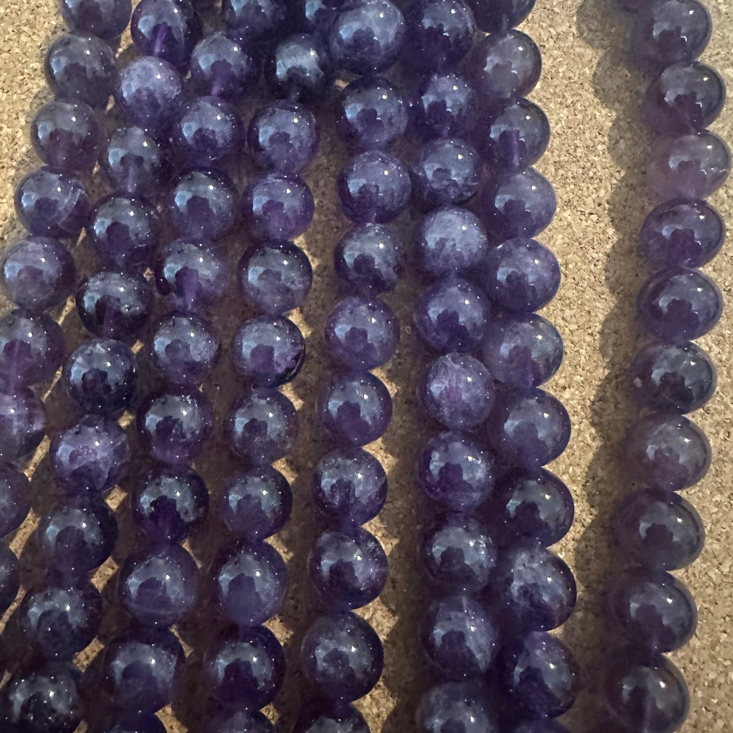 Amethyst beads.