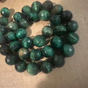 Green Tigers eye 10mm (faceted)