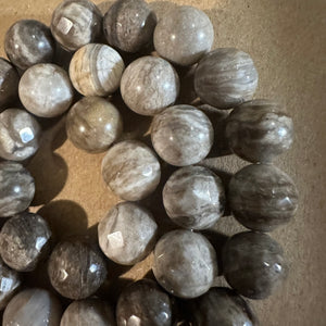 Faceted tan beads