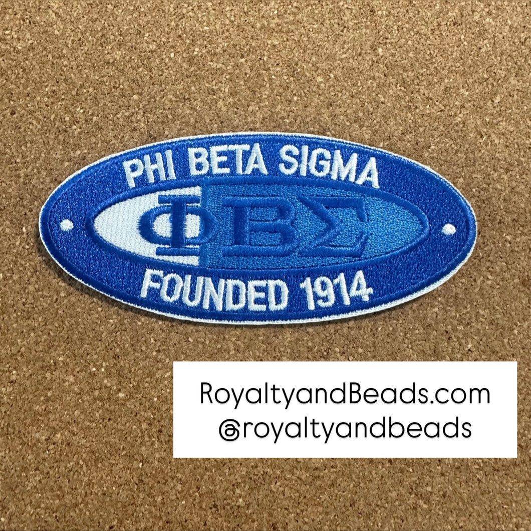 Oval Phi Beta Sigma patches.