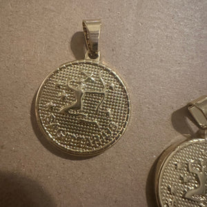 2 Sagittarius charms (gold)