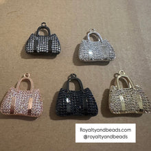 Load image into Gallery viewer, Pave purse charms.