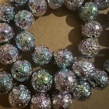 Load image into Gallery viewer, Pretty silver rock beads