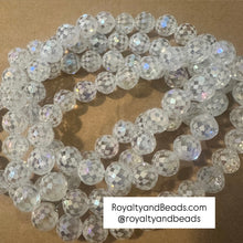 Load image into Gallery viewer, Clear electroplated beads 12mm