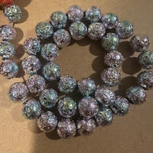 Load image into Gallery viewer, Pretty silver rock beads