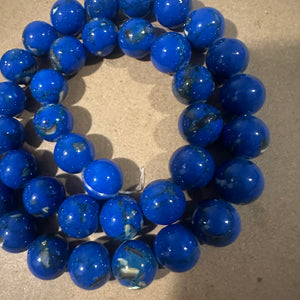 Blue chips beads.