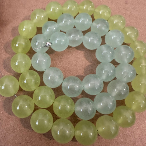 Neon green beads