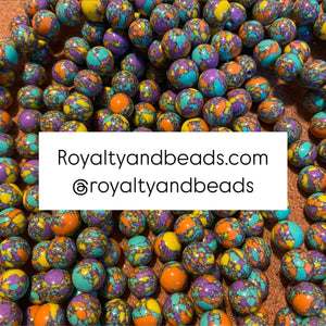 Yellow mixed beads.