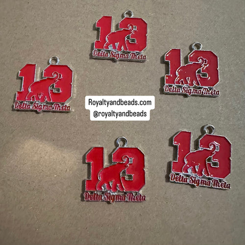 Red 13 elephant charm.