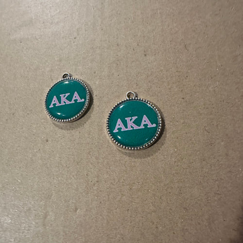 Silver circle charm