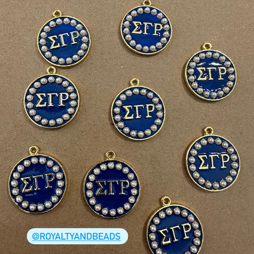 Pearl Blue Sigma charms.