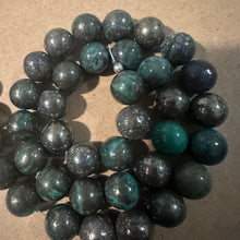 Load image into Gallery viewer, Green pyrite beads