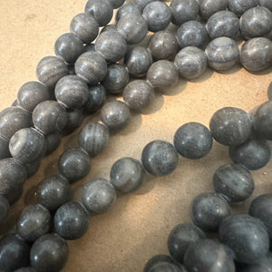 Dark gray beads
