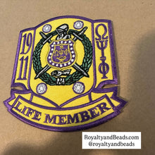 Load image into Gallery viewer, Omega Psi Phi life member patch