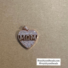 Load image into Gallery viewer, Pave mom charms