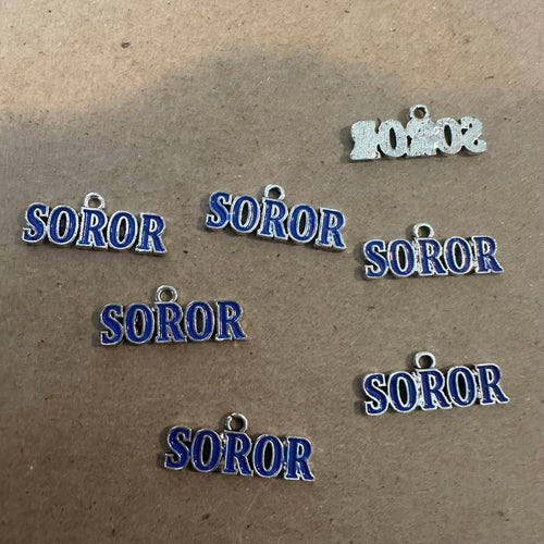 Blue Soror charm