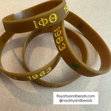 Load image into Gallery viewer, Brown Iota Phi Theta Wristband