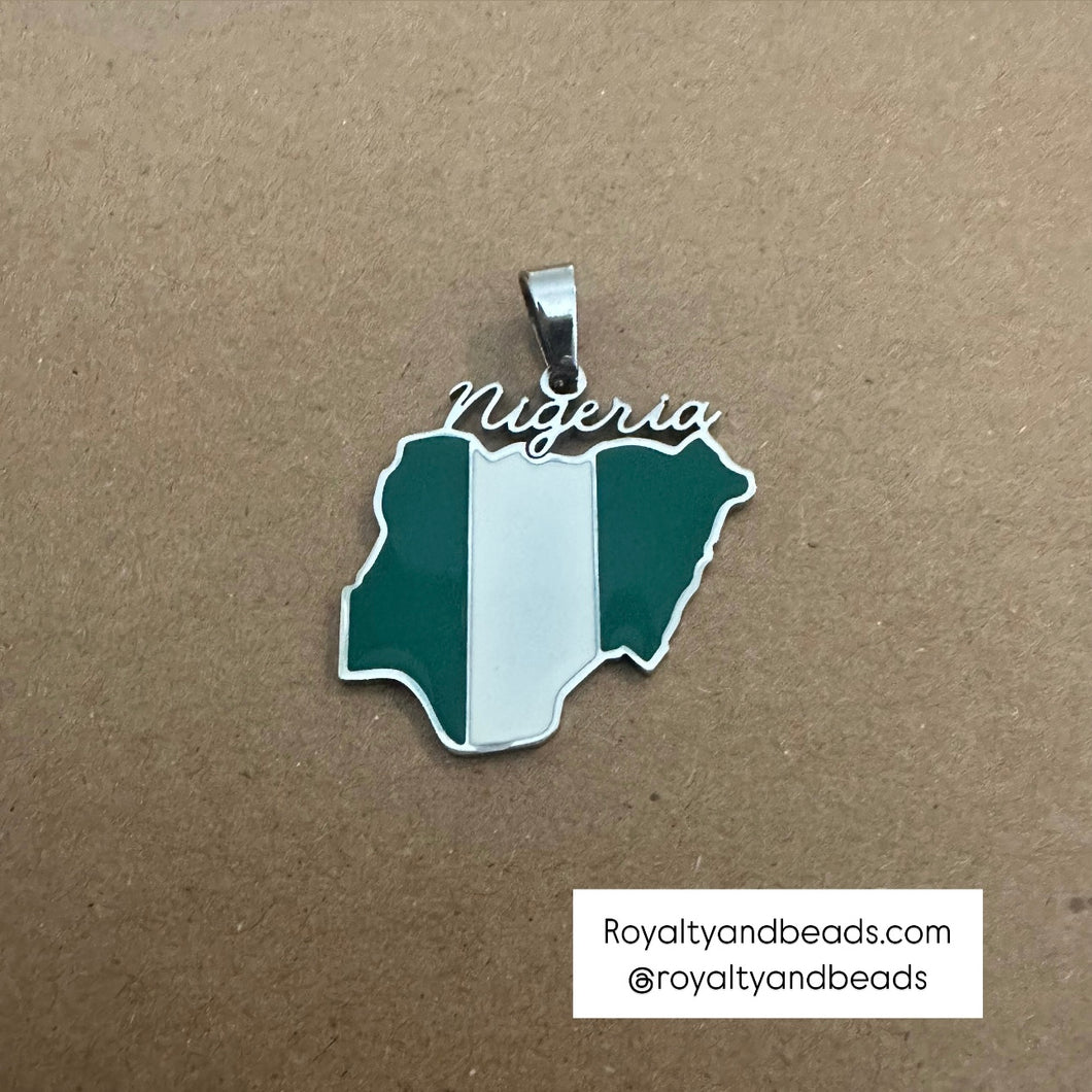 Silver Nigeria charm