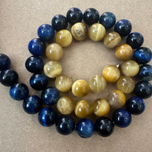 Load image into Gallery viewer, Yellow and blue Tigers eye 8mm