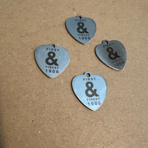 First and finest heart charm