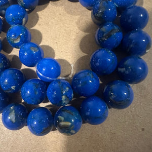Blue chips beads.