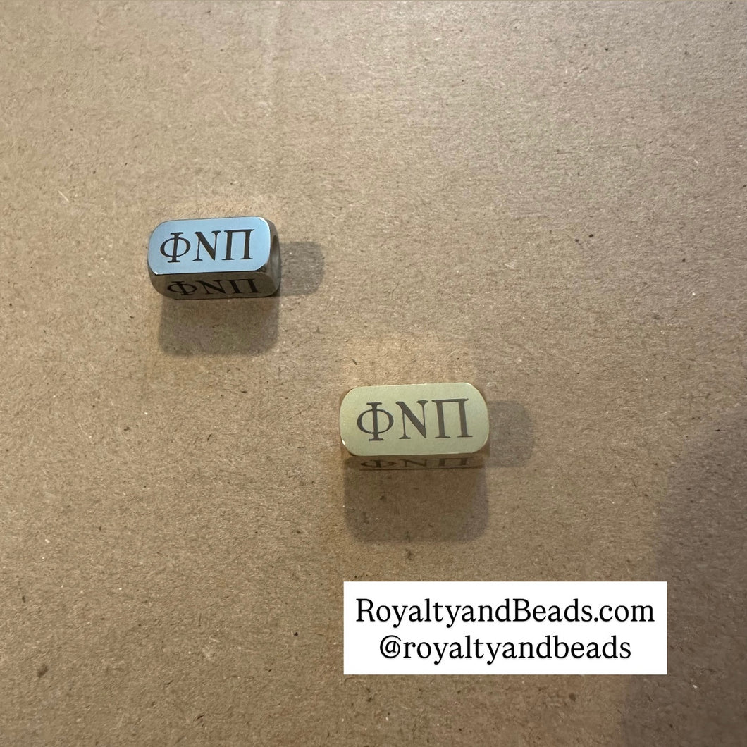 Phi Nu Pi block charm