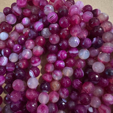 Load image into Gallery viewer, Pink agate beads 12mm