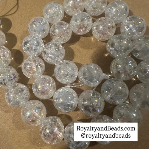 Quartz clear beads 12mm