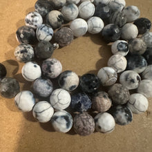 Load image into Gallery viewer, White and gray beads 8mm