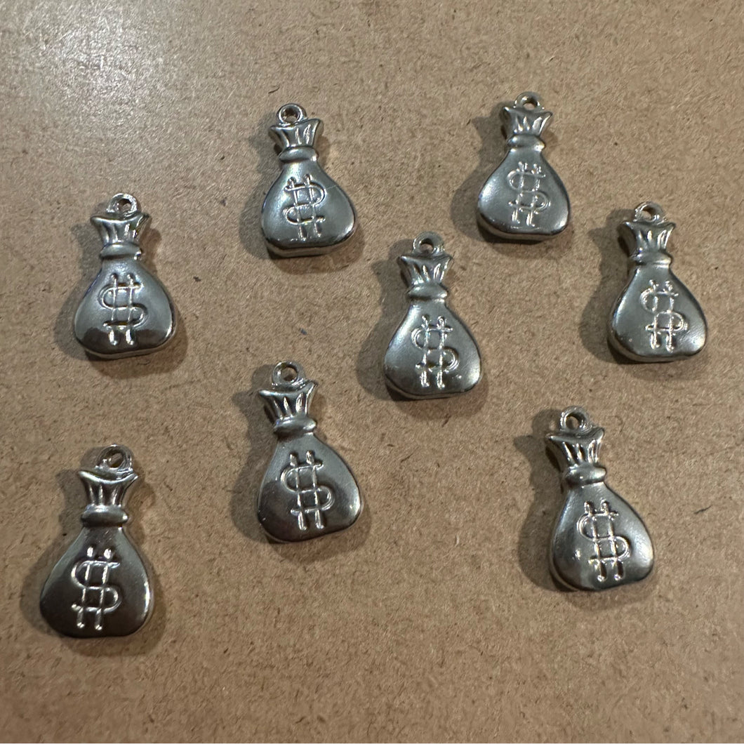 8 money bag charms