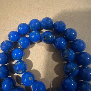 Blue chips beads.