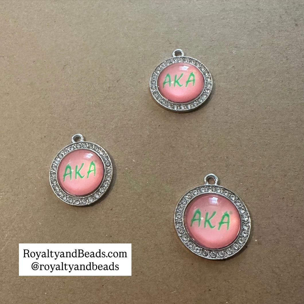Pink AKA rhinestone circle