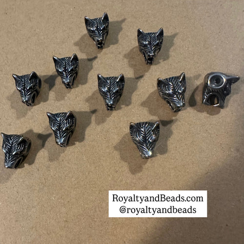 Wolf head charms
