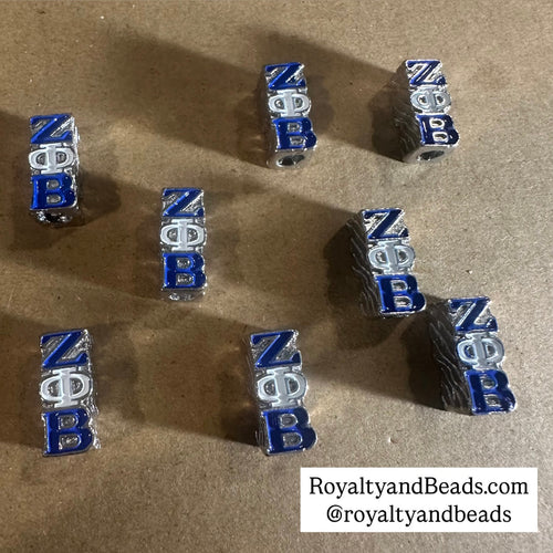 Big hole Zeta Phi Beta slider charm.